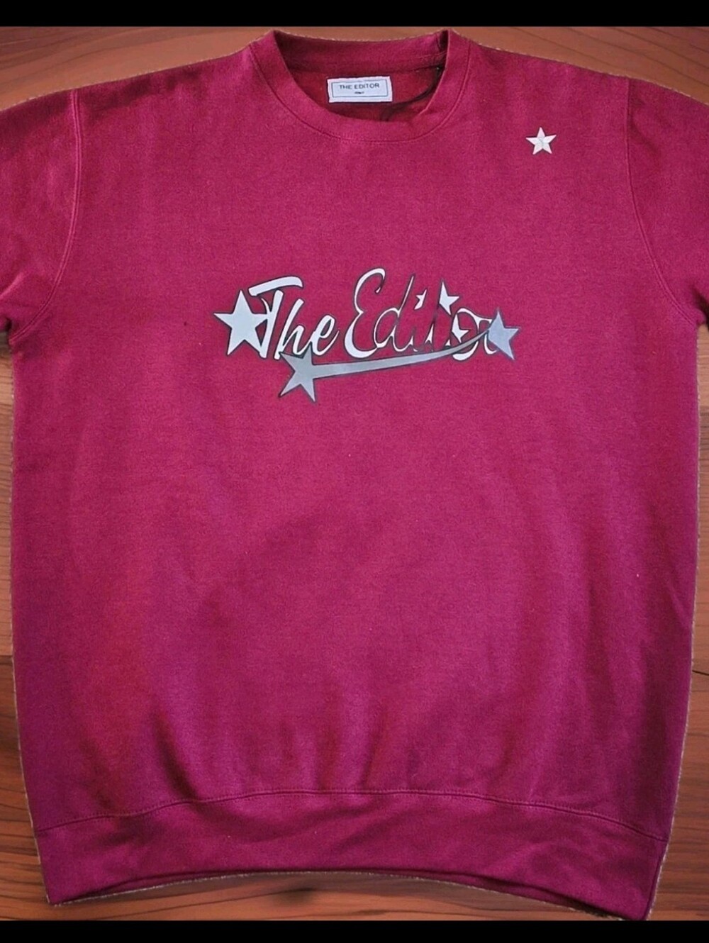 The Editor Sweatshirt, Burgundy, Size XXL, New With Tags